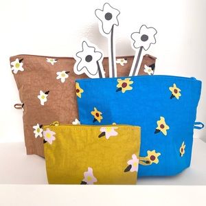 BAGGU • Go Pouch Set in Painted Daisies
